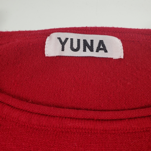 Yuna Burgundy Crew Neck Sweater - Picture 5 of 14